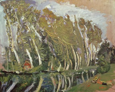 Landscape with Reclining Figure by Chaim Soutine